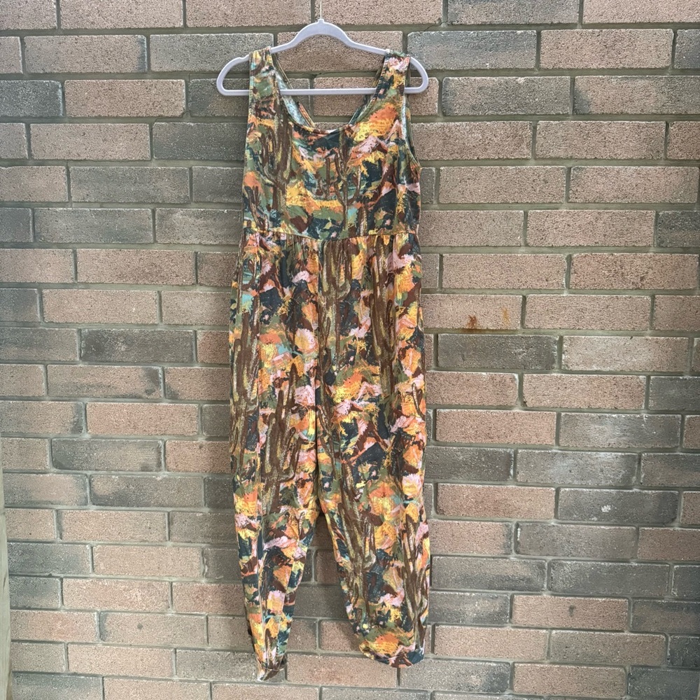 Lucy & Yak Multicolor Artistic Jumpsuit Size 6